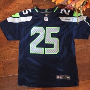 Youth Med Seahawks/Richard Sherman NFL Jersey
